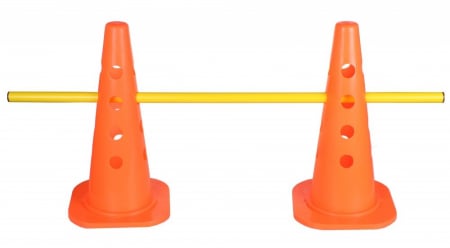 Accesorii baschet - Gardulet antrenament Sportech: 2 conuri + baston