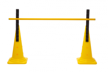 Gardulet antrenament Team Sport 2 conuri galbene+ baston, inaltime 84 cm [3]