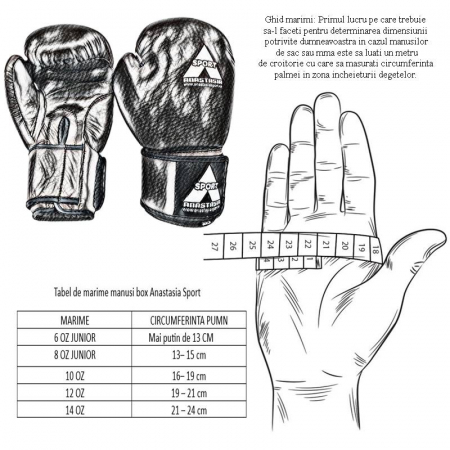 Anastasia Sport boxing gloves juniors, 6 OZ, blue black [1]