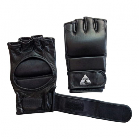 Manusi MMA Anastasia Sport piele naturala neagra, antrenament, marime L [11]