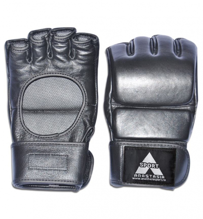 Manusi MMA Anastasia Sport piele naturala neagra, antrenament, marime L [1]