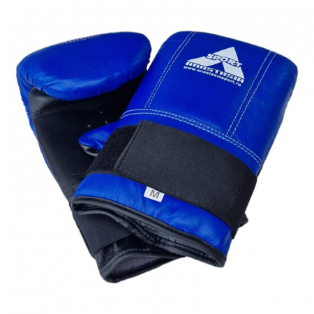 Anastasia Sport Punching Bag Gloves – Genuine Leather, Blue – For Boxing, Kickboxing, MMA [12]