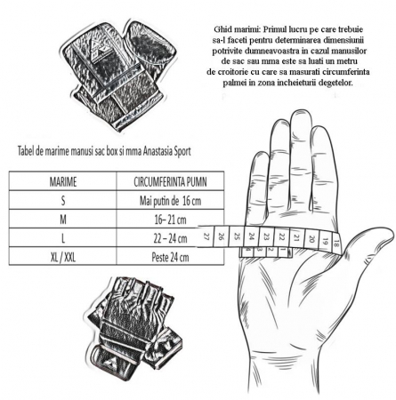 Anastasia Sport Punching Bag Gloves – Genuine Leather, Blue – For Boxing, Kickboxing, MMA [1]