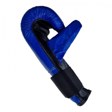 Anastasia Sport Punching Bag Gloves – Genuine Leather, Blue – For Boxing, Kickboxing, MMA [5]