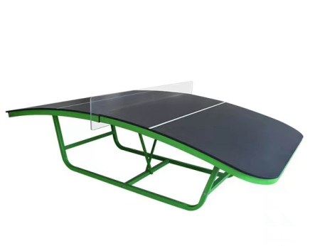 Mobilier urban, fitness outdoor - Masa curbată exterior Elegance pentru Teqball, Teqvoly si Teqtennis, structura stabilă, suprafață UV și waterproof