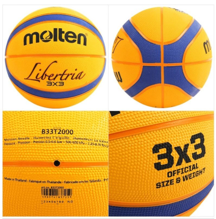 Minge baschet Molten 3x3 B33T2000, cauciuc [2]