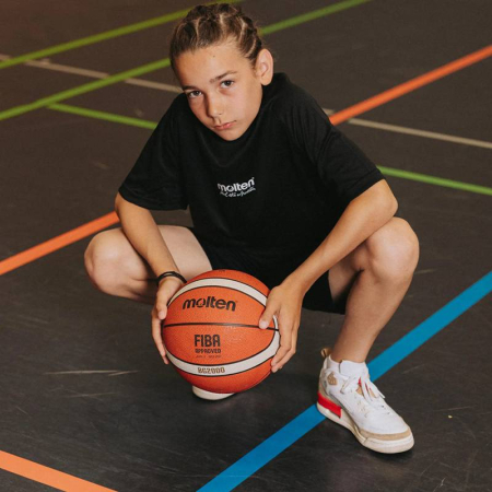 Minge baschet Molten B5G2000 , aprobata FIBA, cauciuc, marime 5 (noua GR5) [2]