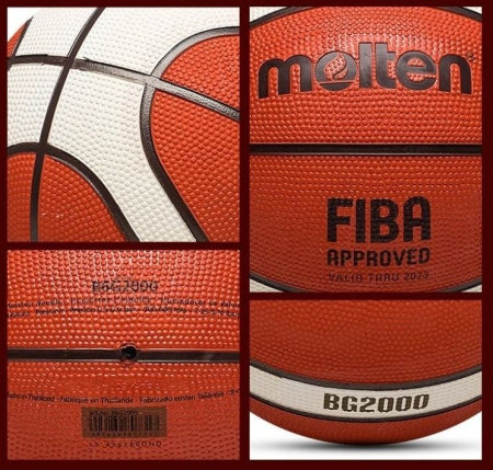 Minge baschet Molten B6G2000 aprobata FIBA, cauciuc, marime 6 (noua GR6) [2]