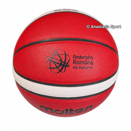 Mingi baschet Molten competiție - Minge baschet Molten B6G4050-RO, logo FRB, aprobată FIBA, mărimea 6, competiție
