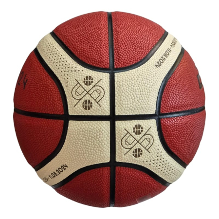 Minge baschet Molten B7G3000 Paris 2024, marimea 7, indoor/outdoor, PVC rezistent, pentru scoala si liceu [5]