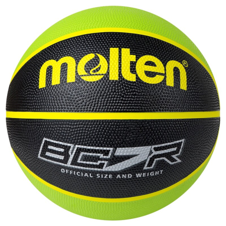 Baschet - Minge baschet Molten BC7R2 marimea 7, cauciuc premium, verde cu negru