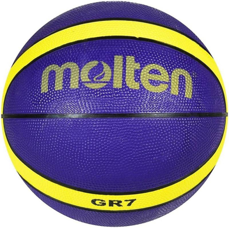 Minge baschet Molten BGR7-VY, cauciuc premium, marimea 7, mov / galben, indoor & outdoor [3]