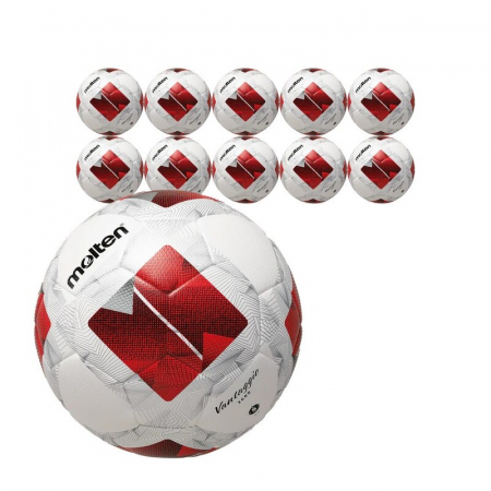 Mingi fotbal Molten - Pachet 10 mingi fotbal Molten F5N3600, cusaturi sigilate - tehnologie inovativa, marime 5