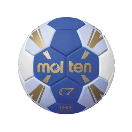 Minge handbal Molten H0C3500 speciala pentru incepatori, super grip, marime 0, alb cu albastru [2]