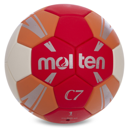 Molten H1C3500 C7 Claw Handball, Size 1, Red/White, Super Grip for Beginners [7]