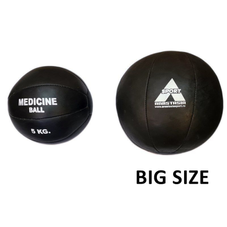 Anastasia Sport BIG SIZE Medicine Ball 5 kg, Genuine Leather, Diameter 30–32 cm [4]