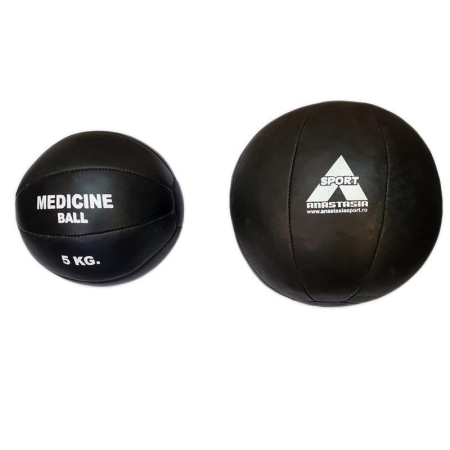 Anastasia Sport BIG SIZE Medicine Ball 5 kg, Genuine Leather, Diameter 30–32 cm [3]