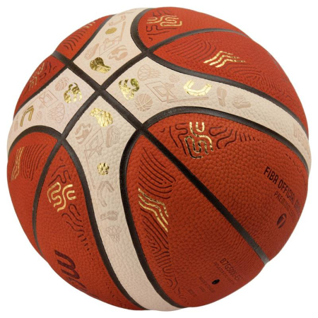 Minge oficiala baschet Molten B7G5000 FIBA EuroBasket 2025 – Piele Naturala, Indoor [10]