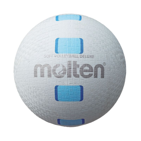 Volei - Plaja - Molten S2Y1550-WC volleyball, soft rubber, white with blue
