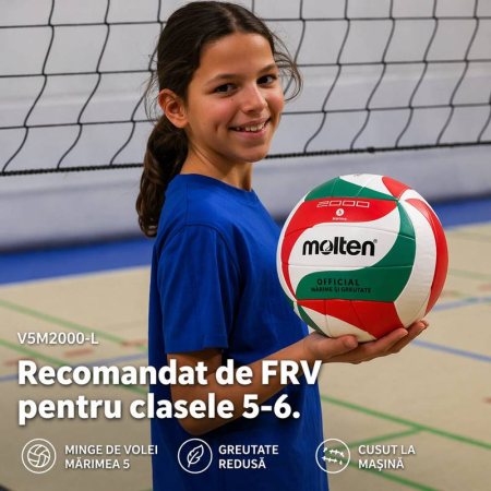 Minge volei Molten V5M2000-L LIGHT marime 5, 200–220 g, antrenament juniori [5]