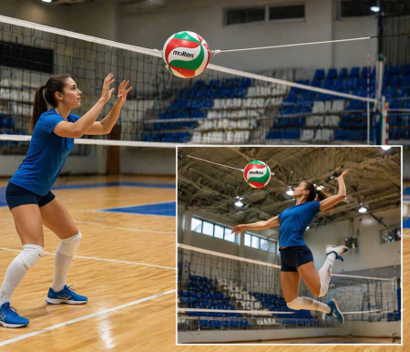 Minge volei Molten V5M9000-T speciala pentru antrenament, cu coarda [3]