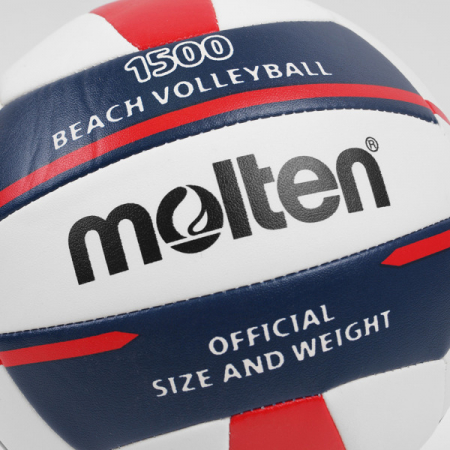 Molten V5B1500-WN Beach Volleyball – White, Blue, Red [1]