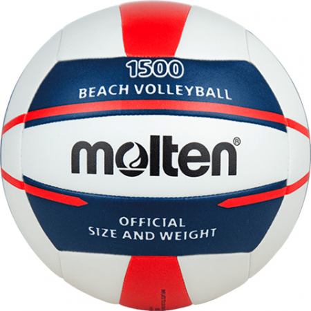 Molten V5B1500-WN Beach Volleyball – White, Blue, Red [4]