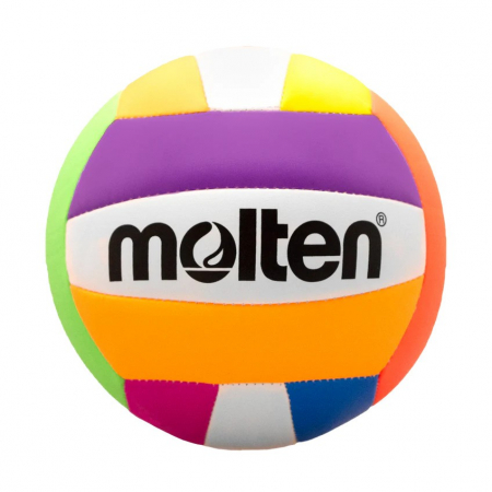 Molten MS500-Neon Volleyball – Size 5, Multicolor Neon, Recreational, Outdoor Use [1]