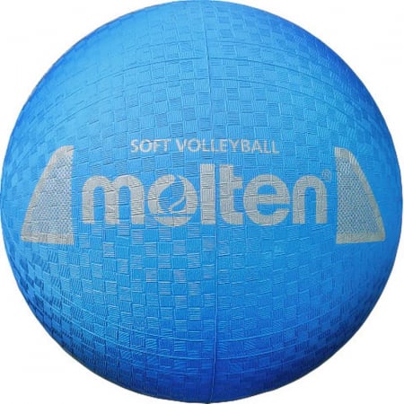 Volei - Plaja - Molten S2Y1250-B Softball Volleyball – Premium Rubber, Blue, 160 g, Ø 210 mm