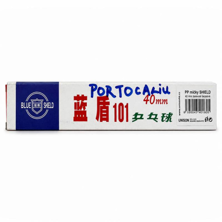 SHIELD 101 table tennis balls - 40 mm 6 pcs - orange [1]