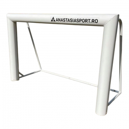 Mini poarta de fotbal 1,2 x 0,8 m, din aluminiu, mobila, plasa inclusa