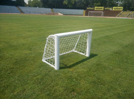 Mini poarta de fotbal 1,2 x 0,8 m, din aluminiu, mobila, plasa inclusa [4]