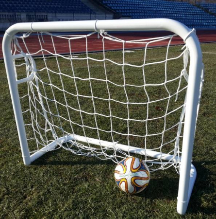Mini poarta de fotbal 1,2 x 0,8 m otel, mobila + plasa [3]