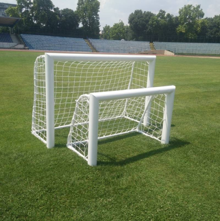 Mini-football goal 1,8 x 1,2 m made of 120 x 100 oval aluminium [1]