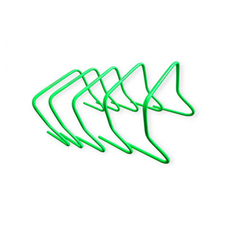 Set 5 obstacole antrenament Team, inaltime 45 cm, verde [4]