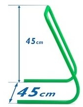 Set 5 obstacole antrenament Team, inaltime 45 cm, verde [5]