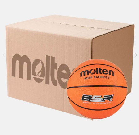 Molten basketballs size 5 - Pack of 10 Molten BR5 premium rubber basketballs, size 5