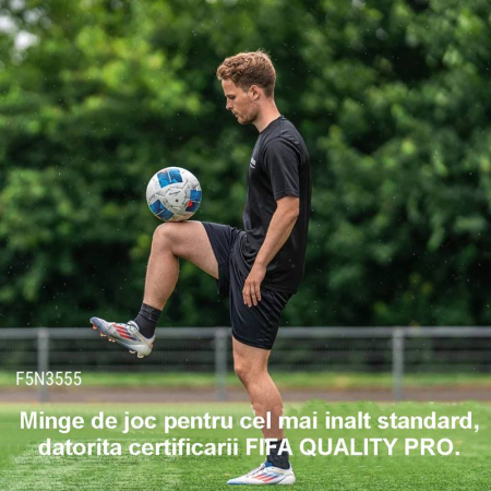 Pack of 10 Footballs Molten F5N3555 FIFA Quality PRO, Vantaggio Hybrid, Size 5 [5]