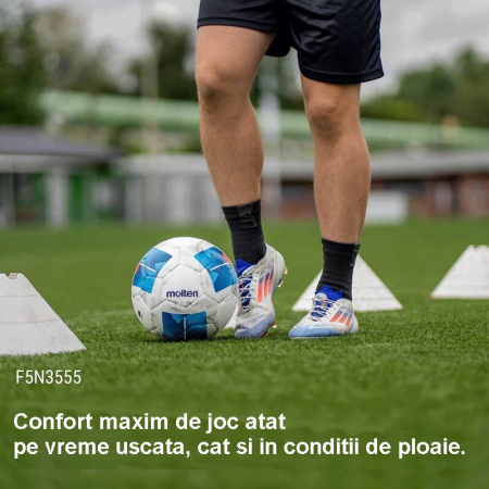 Pack of 10 Footballs Molten F5N3555 FIFA Quality PRO, Vantaggio Hybrid, Size 5 [6]