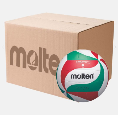 Pack of 10 Molten V5M1500 volleyballs