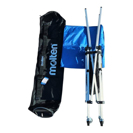 Package of 15 Molten V5M4000 Volleyballs + Molten BK0033-B Folding Ball Cart, Competition & Training [9]
