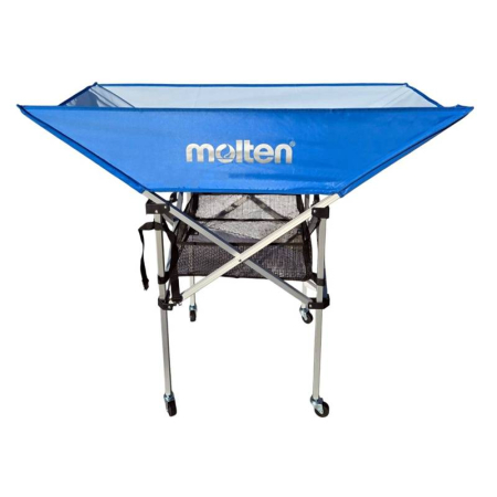 Package of 15 Molten V5M4000 Volleyballs + Molten BK0033-B Folding Ball Cart, Competition & Training [2]
