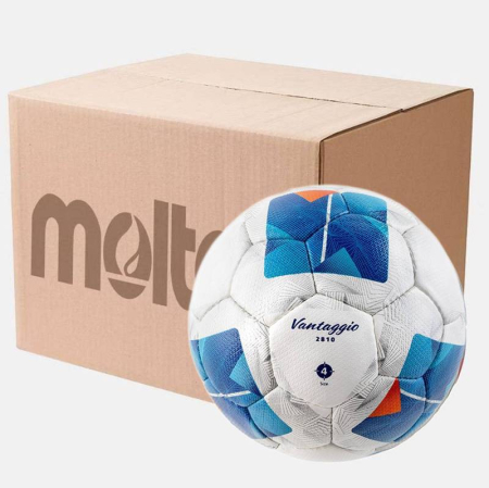 Packages for football clubs - Pack of 20 Football Balls Molten F4N2810, Size 4, Hand-Stitched, PU Synthetic Leather