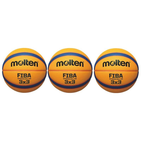 Molten basketballs size 6 - Pack 3 pcs B33T5000 Molten 3x3 basketball