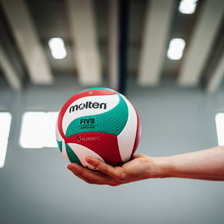 Pack of 3 Molten V5M5000 FLISTATEC volleyballs + Molten 3-ball bag [6]