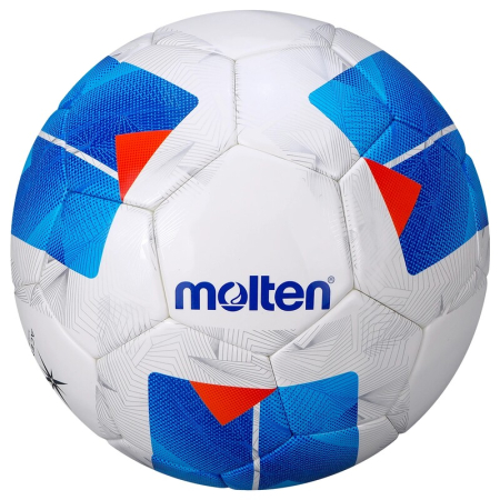 Pack of 6 Footballs Molten F5N4900 FIFA Quality PRO, ACENTEC Technology, Size 5 + Ball Bag [9]