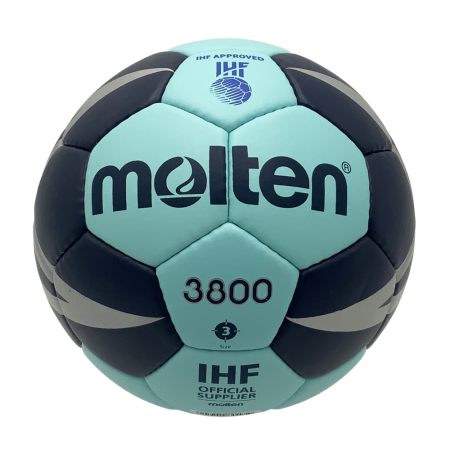 6-Pack Handball Set Molten H3X3800, Size 3, IHF Approved + Molten EH0046-B Ball Bag [2]