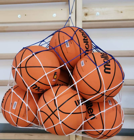 Basketball Training Package – 10 Molten B982 Basketballs Size 7 + Ball Carrying Net + Basketball Rim Net + Molten Pump [4]