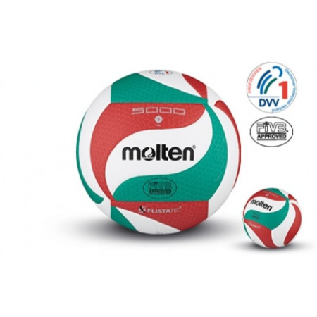 Pack: Molten PRO Volleyball Training & Competition – V5M5000 + 5x V5M4000 + Carry Bag [1]