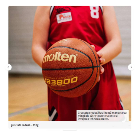 Pachet baschet Molten "Tranziție și Progres", 7 mingi Light B5C3800-L + 3 mingi FIBA B5G4050 + plasă BN10 [2]